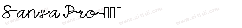 Sansa Pro字体转换 Sansa Pro字体转换